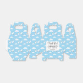 Ballotins Baby shower de livraison spéciale Stork Nuages ble (Déplié)