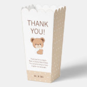 Ballotins Baby shower de l'ours bébé Boîte à maïs (Verso)