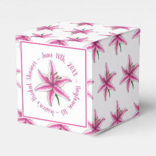 Ballotins Baby shower de mariée rose Lily Jardin floral