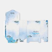 Ballotins Baby shower de Merci bleu charmant (Déplié)