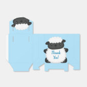 Ballotins Baby shower de mouton bleu (Déplié)