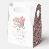 Ballotins Baby shower de panier bébé Gliter (Ouvert)