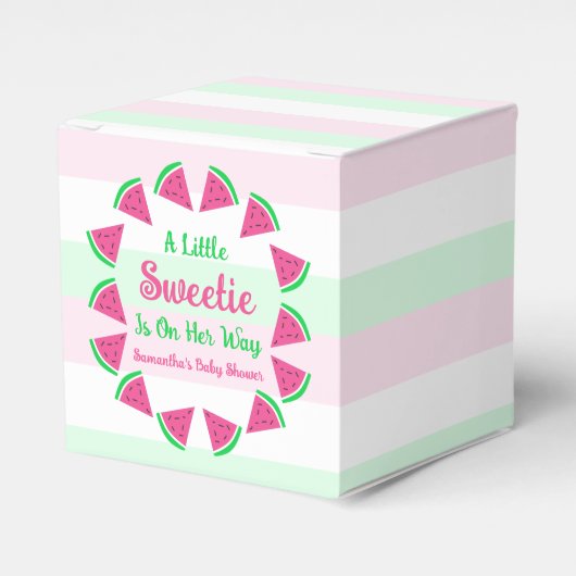 Ballotins Baby shower de pastèque doux (Verso)