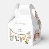 Ballotins Baby shower de pêche rustique mignon (Arrière)