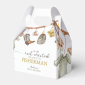 Ballotins Baby shower de pêche rustique mignon (Verso)