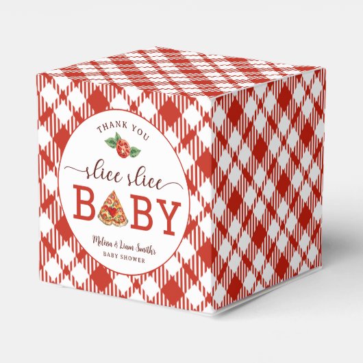 Ballotins Baby shower de pizza en tranches pour bébés Ballot (Arrière)