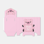 Ballotins Baby shower de porc rose (Déplié)