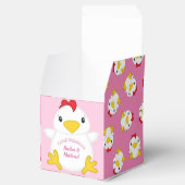 Ballotins Baby shower de poulet ferme rose (Ouvert)
