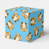 Ballotins Baby shower de tigre bleu (Arrière)