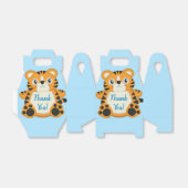 Ballotins Baby shower de tigre bleu (Déplié)