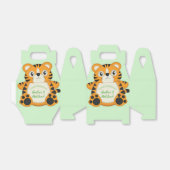 Ballotins Baby shower de tigre vert (Déplié)