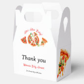 Ballotins Baby shower de tranche de pizza italienne moderne (Ouvert)