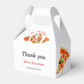 Ballotins Baby shower de tranche de pizza italienne moderne (Verso)