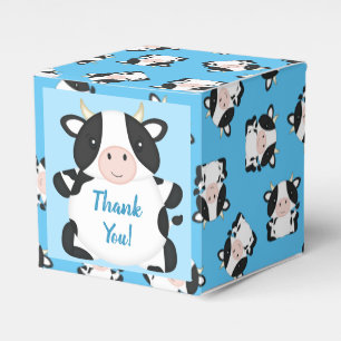 Ballotins Baby shower de vache bleu