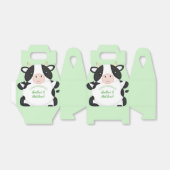 Ballotins Baby shower de vache vert (Déplié)
