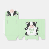 Ballotins Baby shower de vache vert (Déplié)