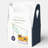 Ballotins Baby shower de véhicule de grue de construction ja (Ouvert)