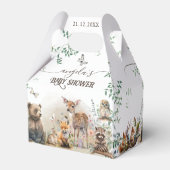 Ballotins Baby shower de verdure des animaux des bois (Arrière)