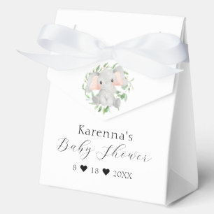 Ballotins Baby shower de verdure éléphant moderne