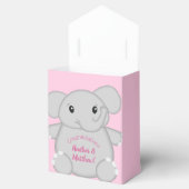 Ballotins Baby shower d'éléphant rose (Ouvert)