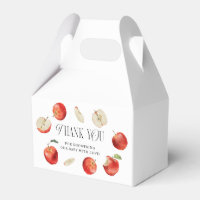 Baby shower des pommes rouges