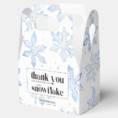 Ballotins Baby shower d'hiver bleu Little Snowflake (Ouvert)