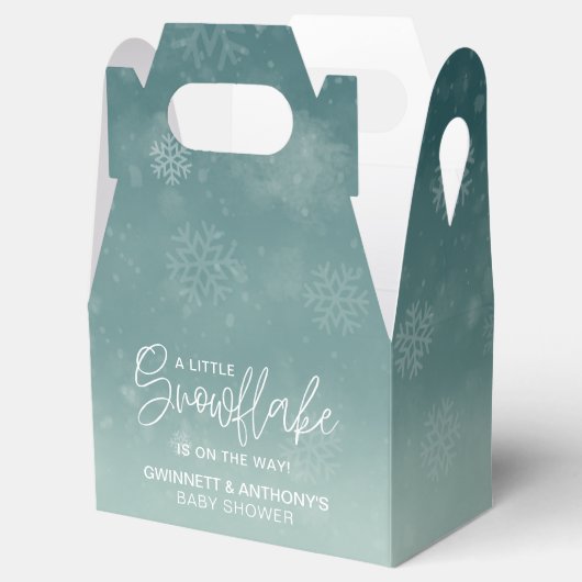 Ballotins Baby shower d'hiver Little Snowflake (Ouvert)