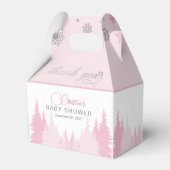 Ballotins Baby shower d'hiver Little Snowflake (Verso)
