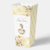 Ballotins Baby shower d'oie soie jaune Popcorn (Verso)