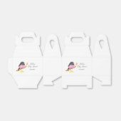 Ballotins Baby shower d'oiseaux roses Robin (Déplié)