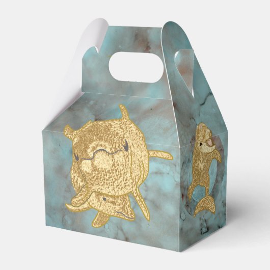 Ballotins Baby shower Dolphins maman et bébé (Verso)