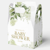 Ballotins Baby shower d'or du feuillage botanique (Ouvert)