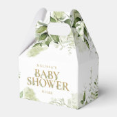 Ballotins Baby shower d'or du feuillage botanique (Verso)