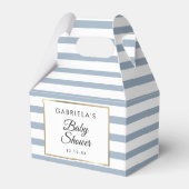 Ballotins Baby shower D'Or Dusty Bleu Et Blanc (Verso)