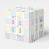 Ballotins Baby shower d'or Pastel Color Block (Verso)