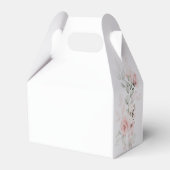 Ballotins Baby shower d'or rose floral (Arrière)