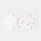 Ballotins Baby shower d'or rose floral (Déplié)