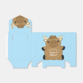 Ballotins Baby shower d'orignal bleu (Déplié)