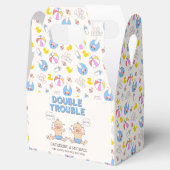 Ballotins Baby shower Double Trouble Twin Boys (Ouvert)