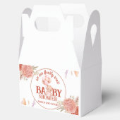 Ballotins Baby shower d'ours blanc et rose (Ouvert)