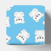 Ballotins Baby shower d'ours bleu polaire (Haut)