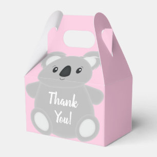 Ballotins Baby shower d'ours rose Koala
