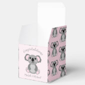 Ballotins Baby shower d'ours rose Koala (Ouvert)