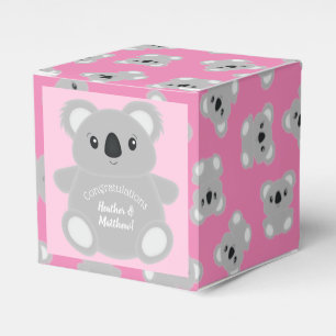 Ballotins Baby shower d'ours rose Koala