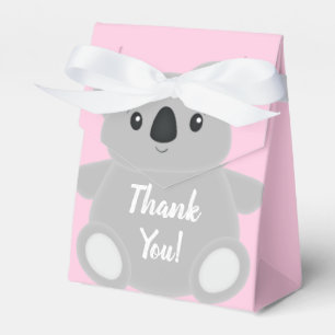 Ballotins Baby shower d'ours rose Koala