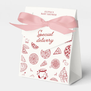 Ballotins Baby shower drôle de pizza livrée spécialement