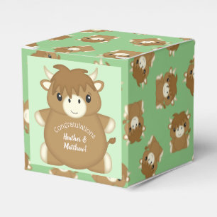Ballotins Baby shower écossais Highland Cow