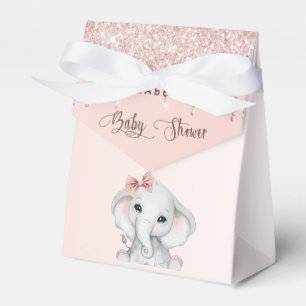 Ballotins Baby shower éléphant fille rougir rose rose rose o