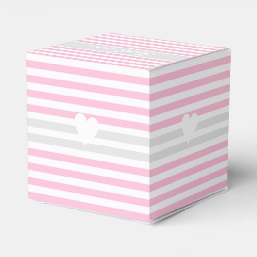 Ballotins Baby shower Eléphant mignon Ballotin rose (Arrière)