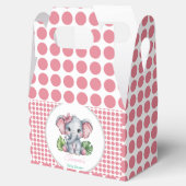Ballotins Baby shower Eléphant Rose Bow Cute (Ouvert)